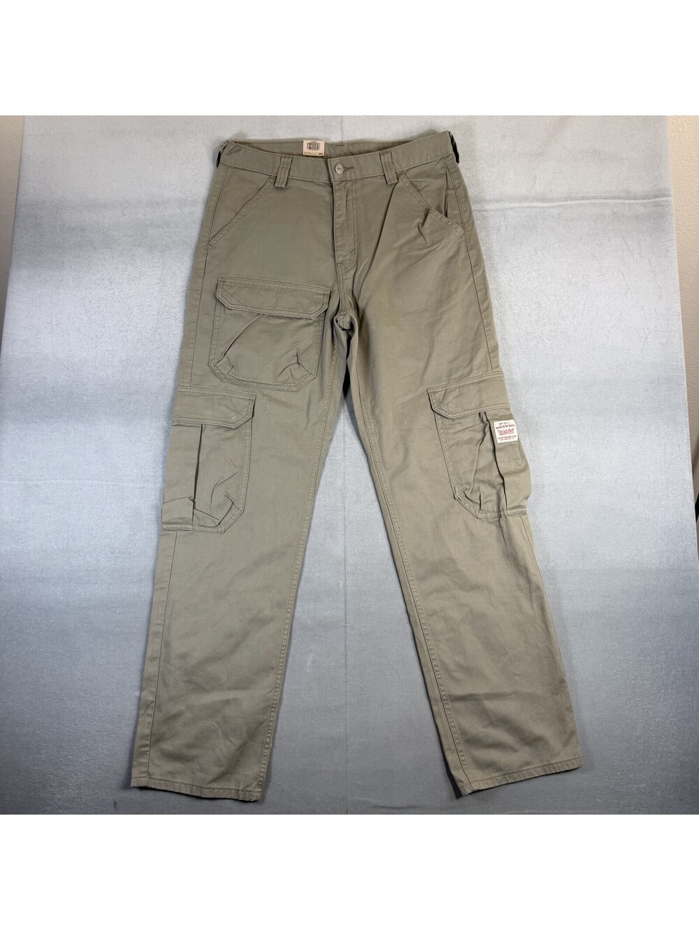Levis Workwear Stay Loose Cargo Pants Mens 32x34 Khaki NWT $80 MSRP